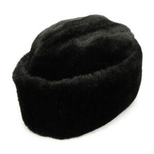 Black Oilcloth Water Resistant Flat Cap