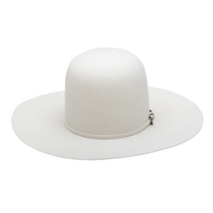 White Premium Hare Felt Western Hat