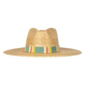 Earthy Multicolor Stripe Palm Hat